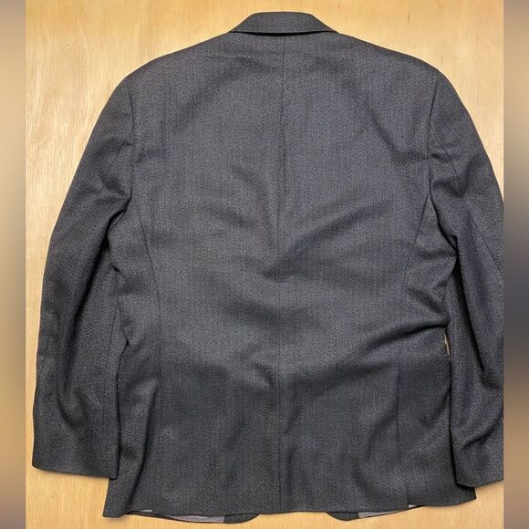 Michael Kors Gray Herringbone Suit Jacket Blazer Sport Coat - Picture 11 of 13